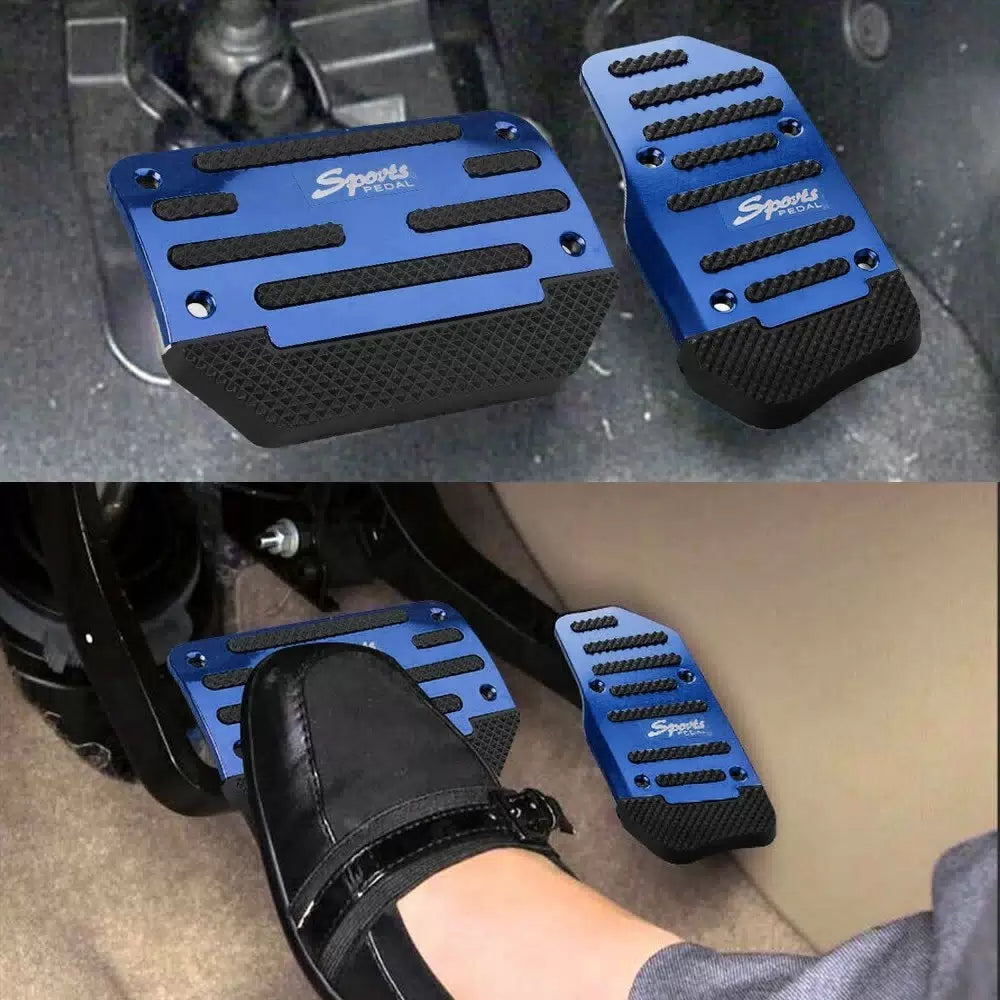 Bule Non-Slip Automatic Gas Brake Foot Pedal Pad Cover Accessories Universal EOA 6B93BC-57 [3]
