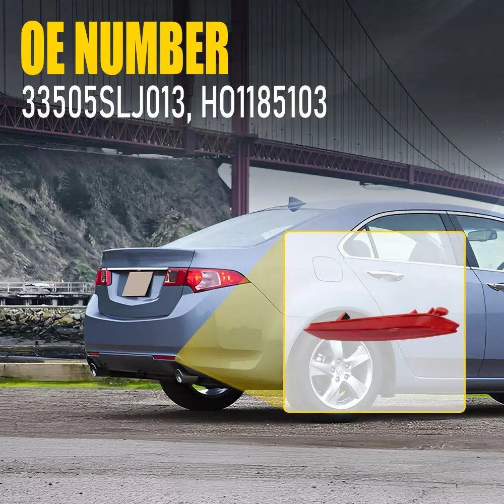 Bumper Reflector For 2012 2013 2014 Honda CR-V Rear Right 33505SLJ013 EOA 6B93BC-57 [3]