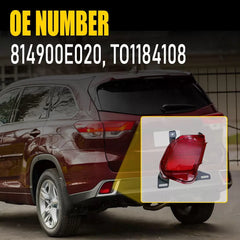 Bumper Reflector For 2014-2019 Toyota Highlander Rear Driver Side 814900E020 EOA 6B93BC-57 [2]
