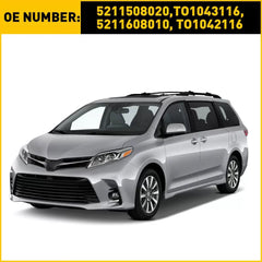 Bumper Retainer Set For 2011-2017 Toyota Sienna Plastic Front Primed 2Pc EOA 6B93BC-57 [2]