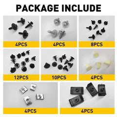 Bumper Splash Shield Hood Engine Push Screw Clip Rivet Trim 50x For Toyota Lexus 6B93BC-57 [4]