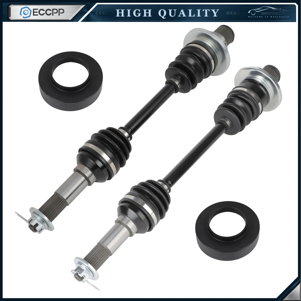 CV Axles Rear Passenger Driver Side For 2002 Yamaha Grizzly 660 4x4 Hunter KOEEP [1]