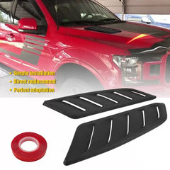 Car Hood Vent Scoop Louver Scoop Cover Decor Air Flow Intake Universal Black EOA 6B93BC-57 [1]