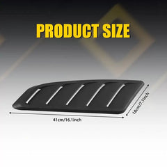 Car Hood Vent Scoop Louver Scoop Cover Decor Air Flow Intake Universal Black EOA 6B93BC-57 [3]
