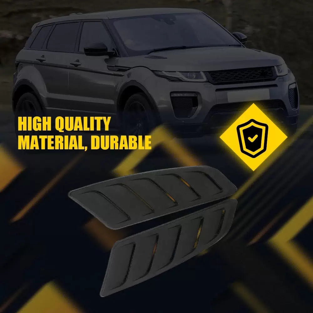Car Hood Vent Scoop Louver Scoop Cover Decor Air Flow Intake Universal Black EOA 6B93BC-57 [7]