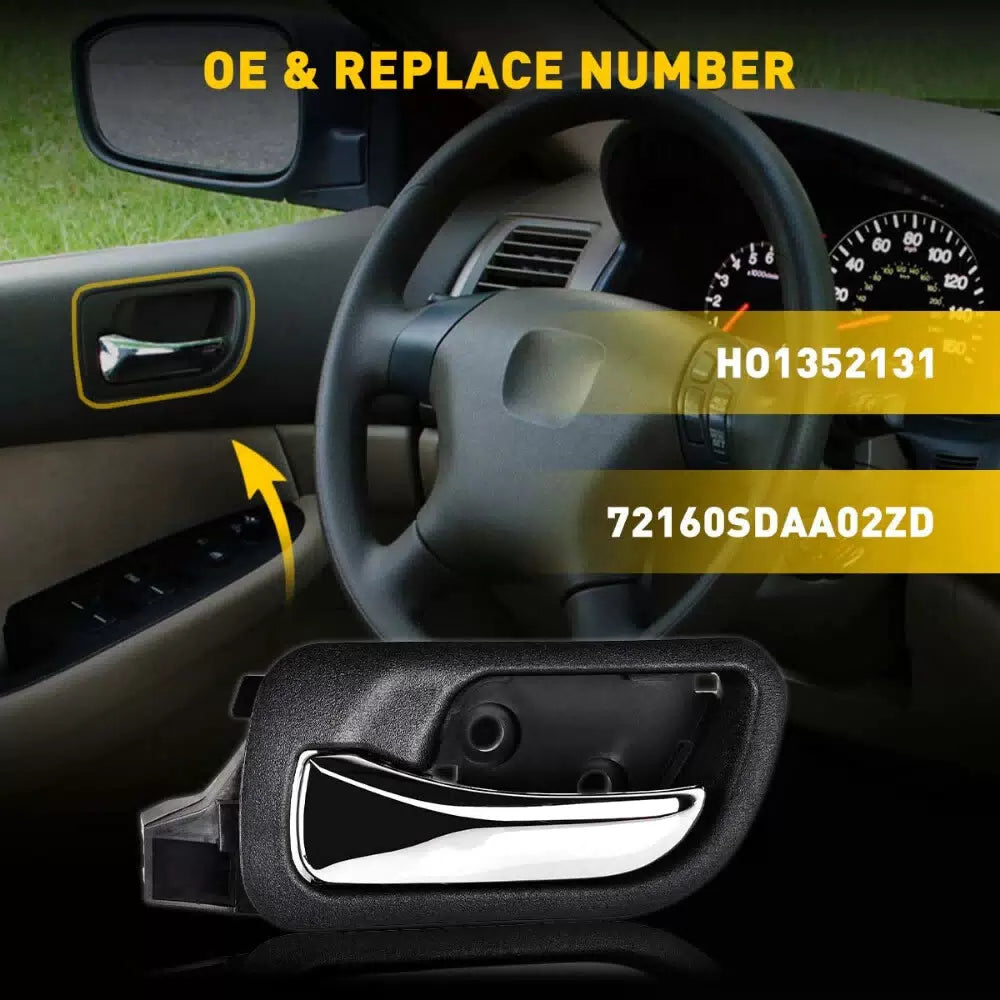 Car Interior Door Pull Front Handle Right Black For 2003-2007 Honda Accord 6B93BC-57 [9]