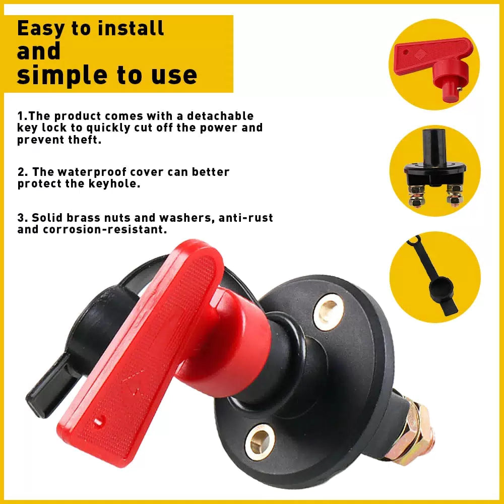 Car Racing Master Battery Disconnect Quick Cut/Shut Off Safety Kill Switch USEOA 6B93BC-57 [4]