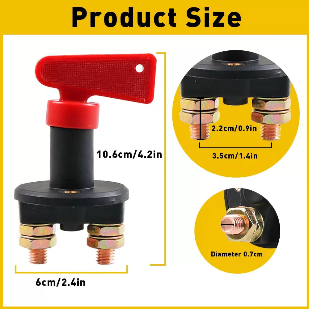 Car Racing Master Battery Disconnect Quick Cut/Shut Off Safety Kill Switch USEOA 6B93BC-57 [6]