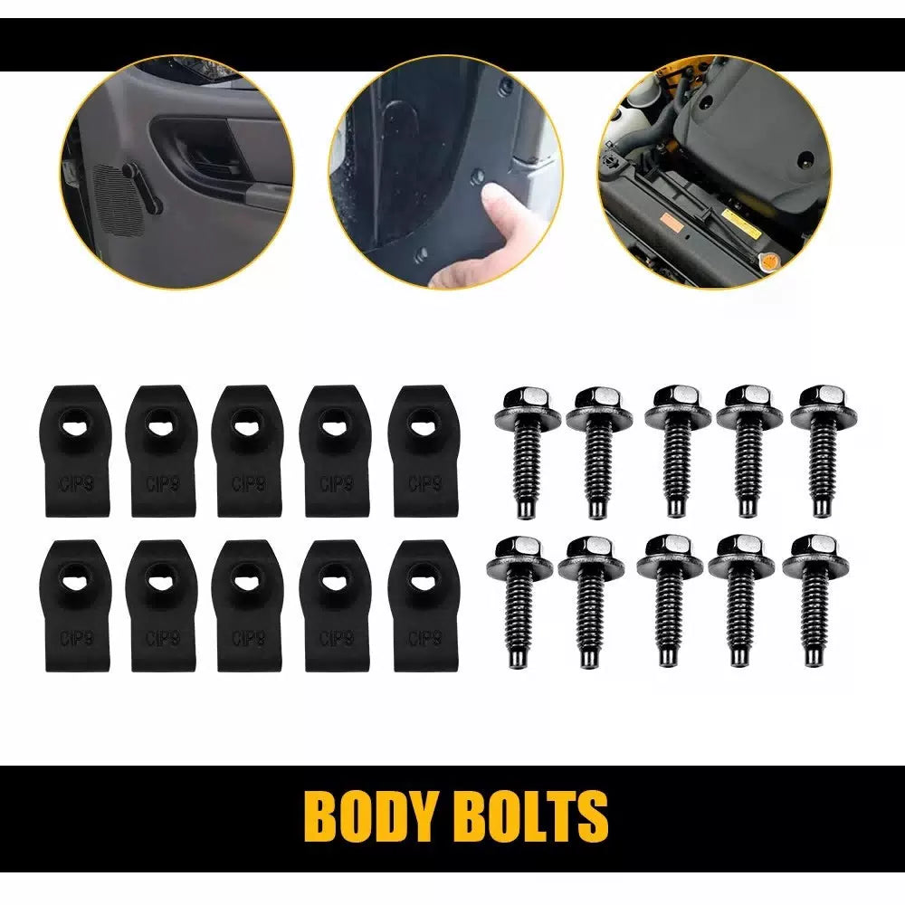 Car Truck Body Bolts U-nut Clips- 5/16-18 x 1-3/16"- 1/2" Hex- 40 pcs- #374 EA 6B93BC-57 [11]