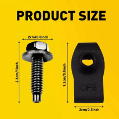 Car Truck Body Bolts U-nut Clips- 5/16-18 x 1-3/16"- 1/2" Hex- 40 pcs- #374 EA 6B93BC-57 [2]