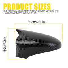 Carbon Fiber Black Mirror Cover Cap For Lexus IS200 IS250 IS300 IS350 2014-20 EA 6B93BC-57 [3]