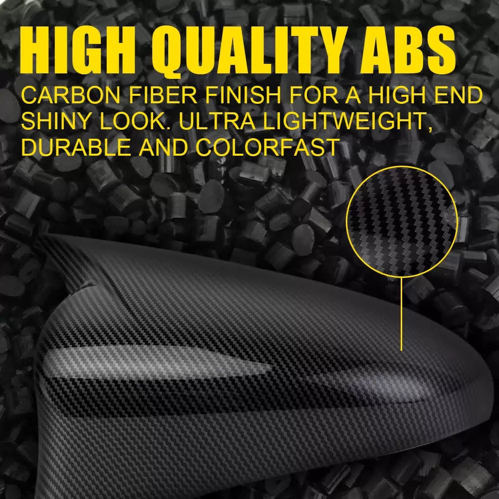 Carbon Fiber Black Mirror Cover Cap For Lexus IS200 IS250 IS300 IS350 2014-20 EA 6B93BC-57 [7]
