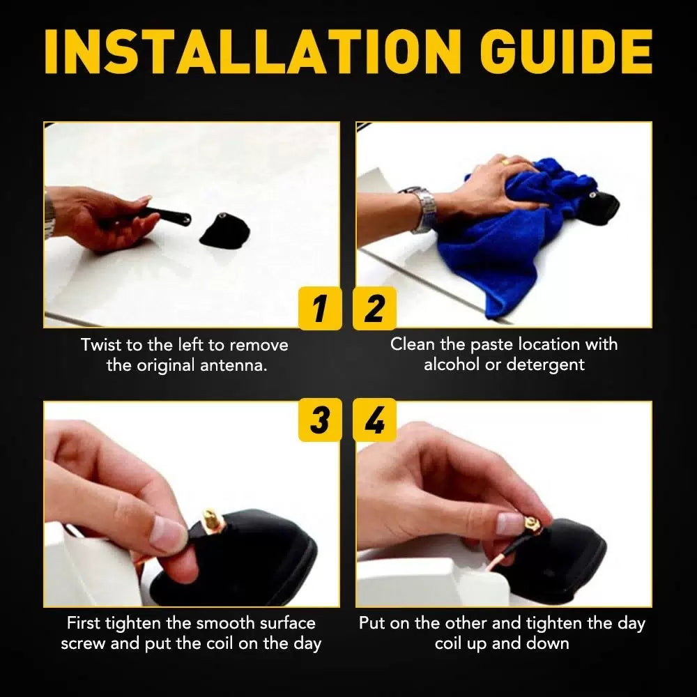 Carbon Fiber Car Roof FM AM Radio Functional Shark Fin Antenna Aerial Cover 6B93BC-57 [9]