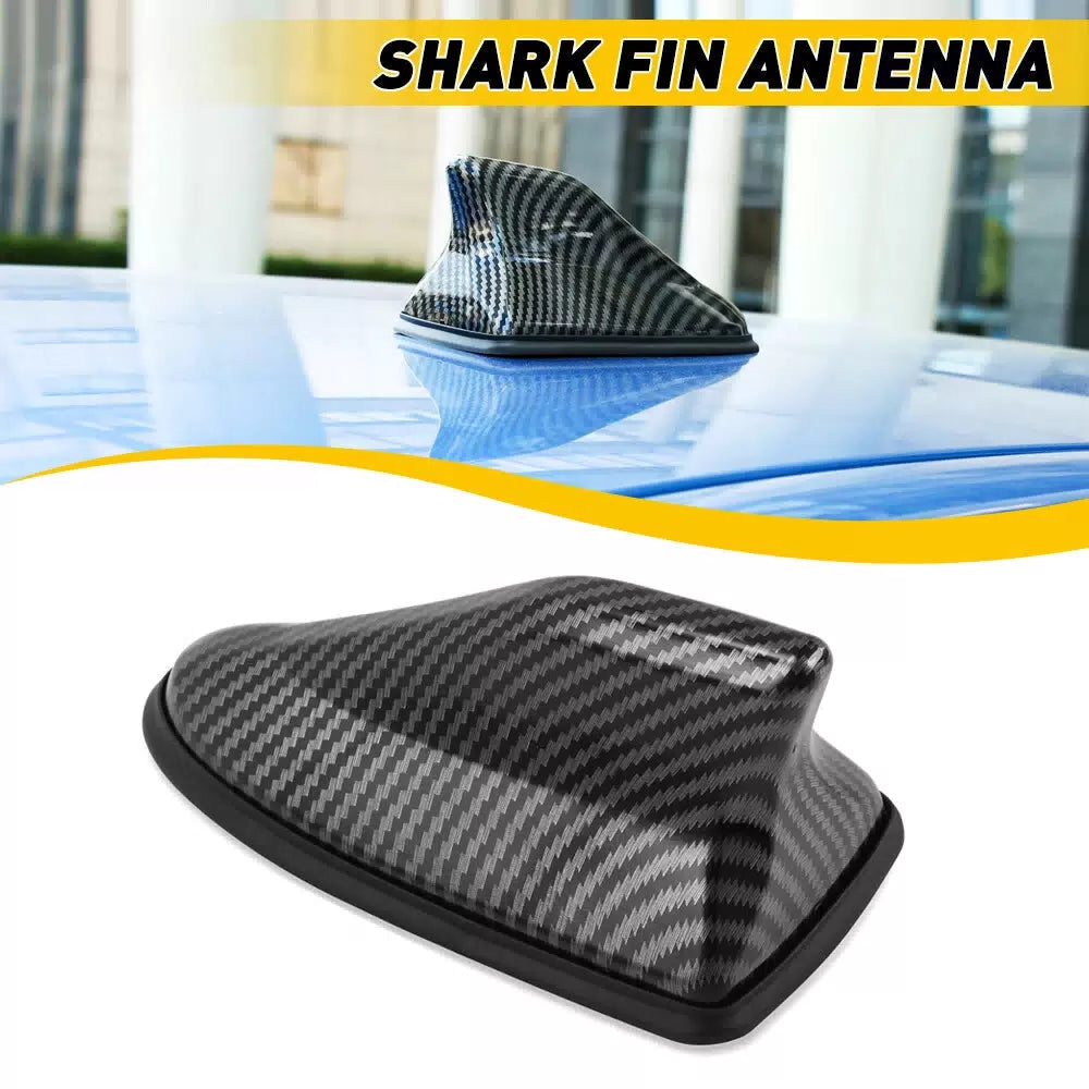 Carbon Fiber Car Roof Shark Fin Antenna Aerial AM/FM Signal Radio Aerial EOA 6B93BC-57 [10]