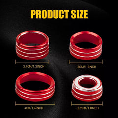 Center Console Control Switch Trim Knob for Chevy Silverado GMC Sierra 2014-2018 6B93BC-57 [2]