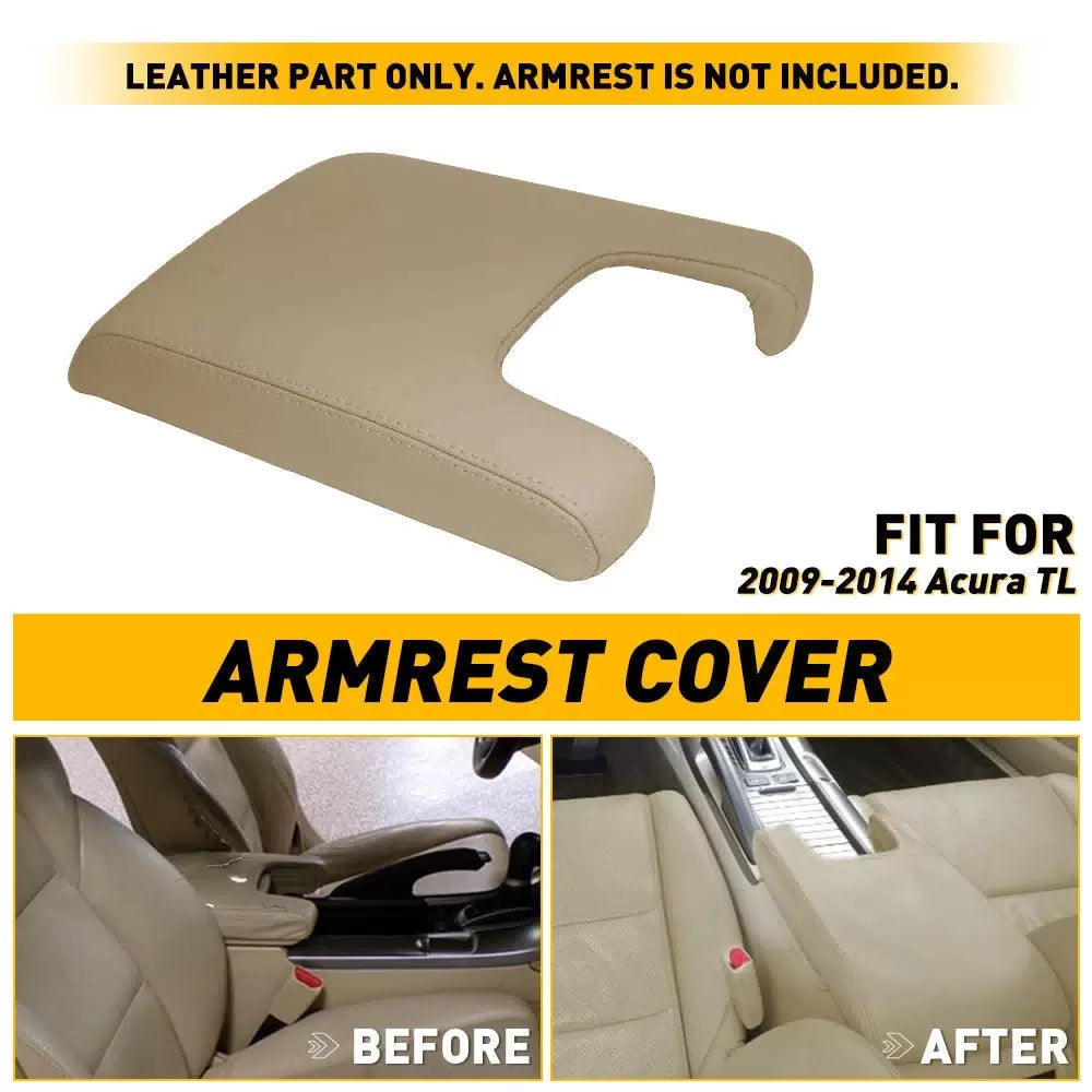 Center Console Lid Armrest Vinyl Cover Trim Taupe FOR 2009-2014 Acura TL A 6B93BC-57 [10]