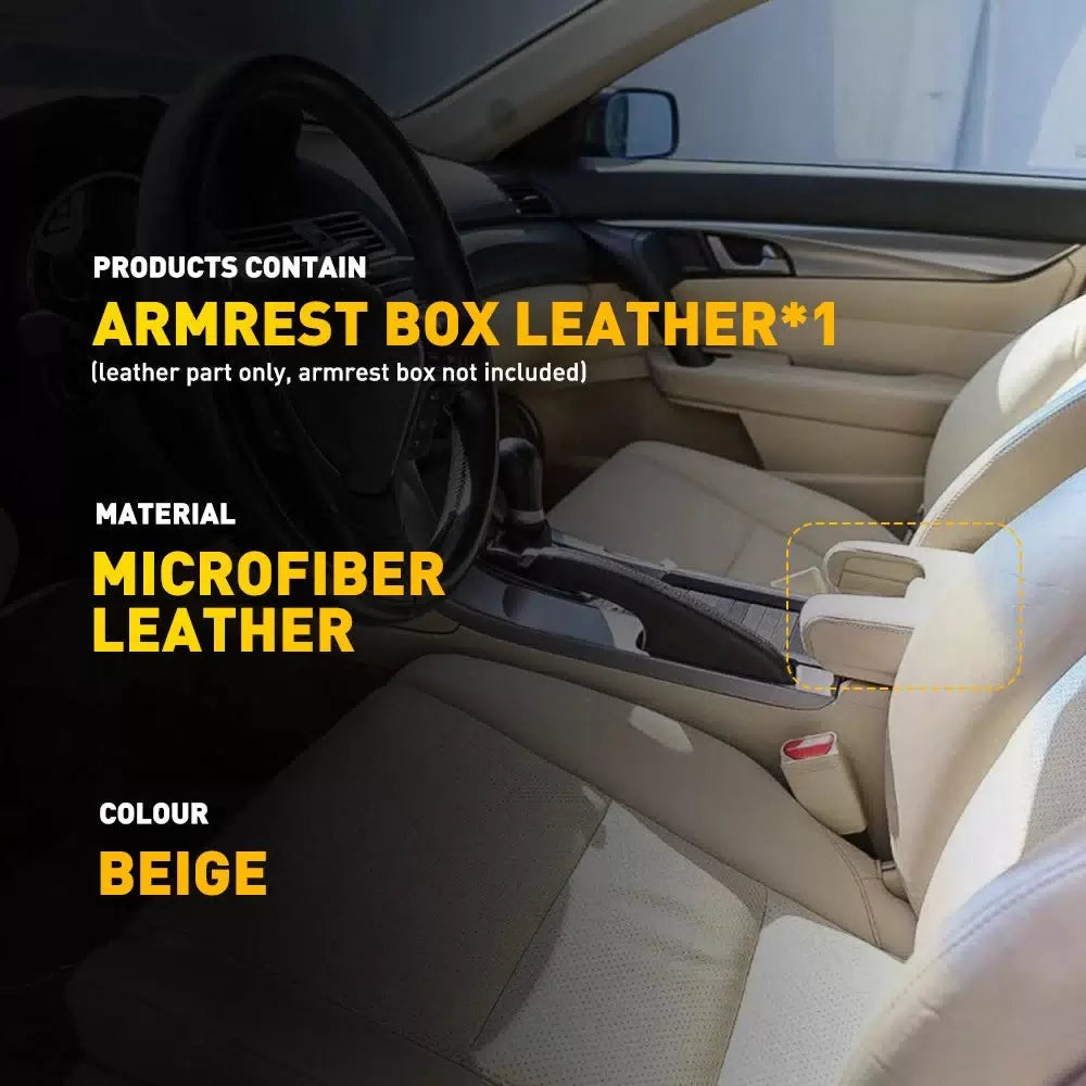 Center Console Lid Armrest Vinyl Cover Trim Taupe FOR 2009-2014 Acura TL A 6B93BC-57 [8]