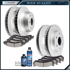 Ceramic Brake Pads And Rotors Front Rear For Chevy Suburban 1500 LS LT Z71 5.3L 6B93BC-57 [1]