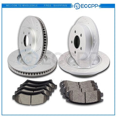 Ceramic Brake Pads And Rotors Front Rear For Oldsmobile Intrigue GL GLS GX 6B93BC-57 [1]
