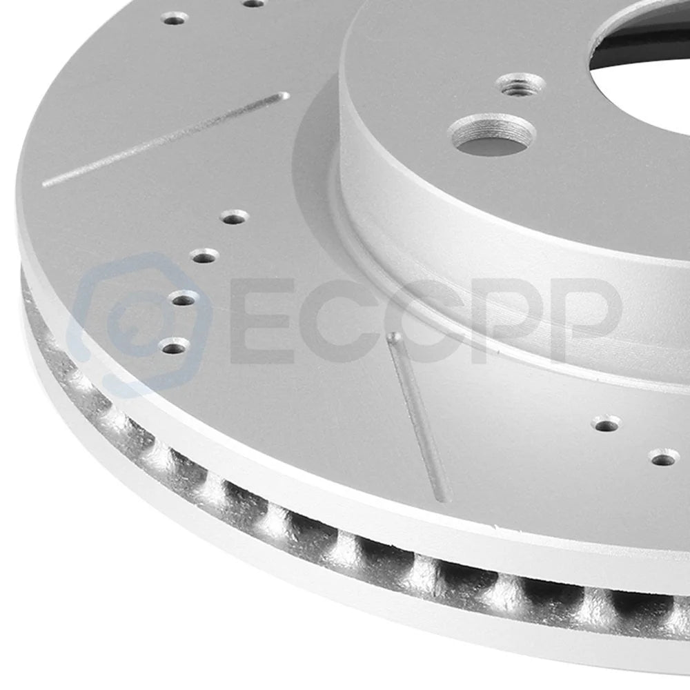 Ceramic Brake Pads And Rotors Front Rear For Toyota RAV4 Limited 2.5L 2011-2015 6B93BC-57 [7]