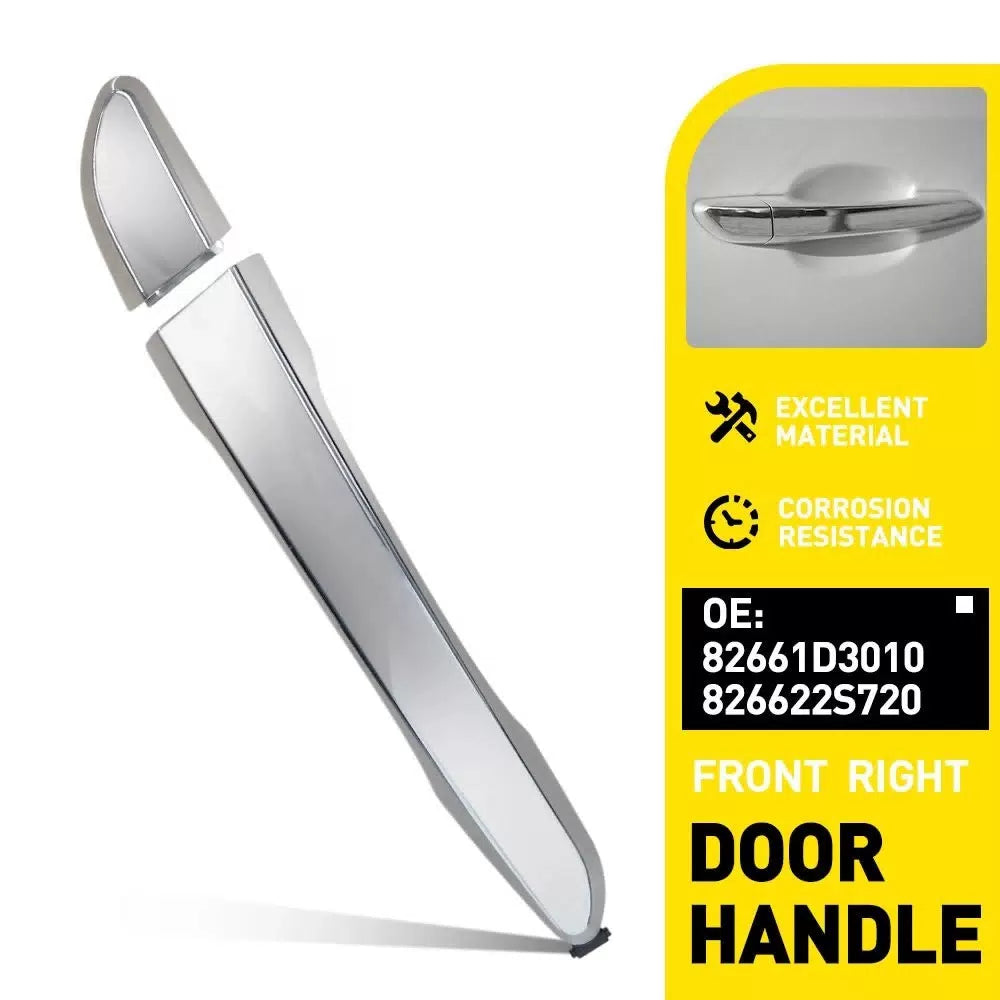 Chrome Exterior Door Handle Front Passenger Right for 2016-2021 Hyundai Tucson A 6B93BC-57 [1]
