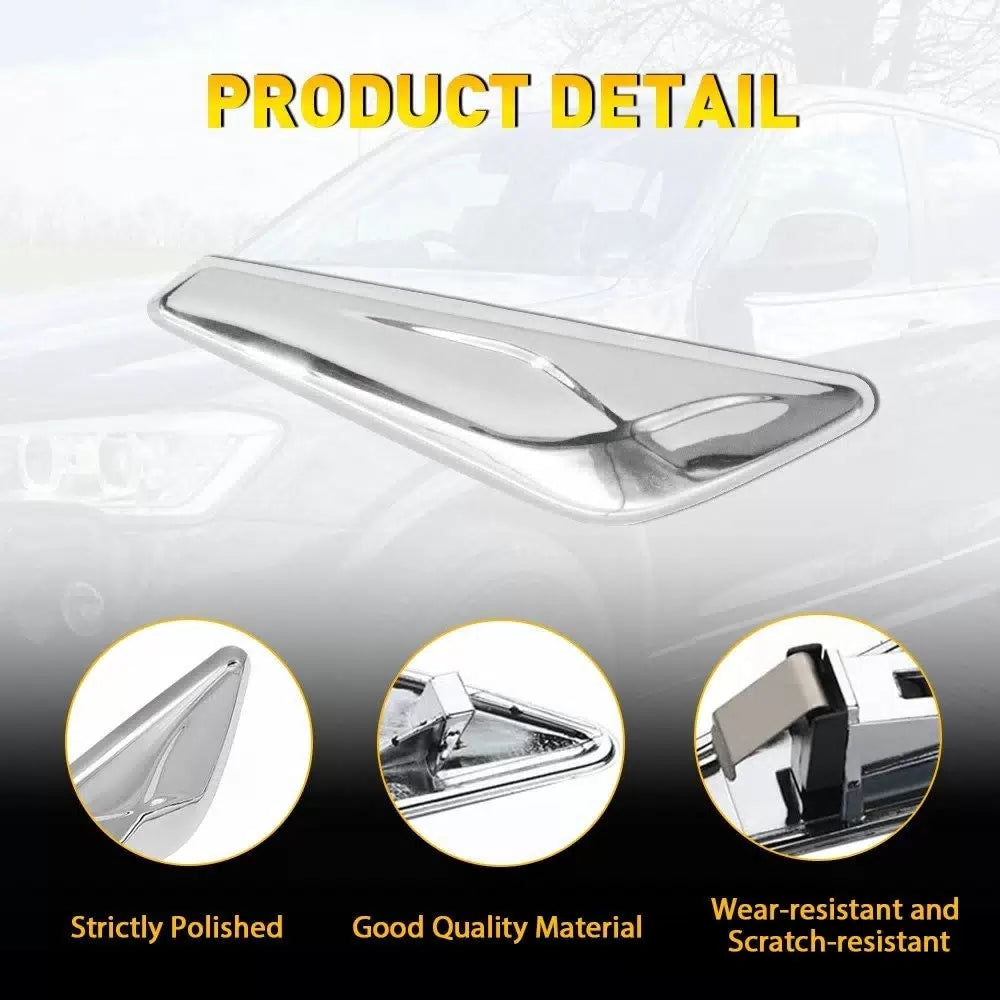 Chrome Fender Front Finisher Trim Right & Left Side for 13-18 BMW X3 X4 F25 F26 6B93BC-57 [10]