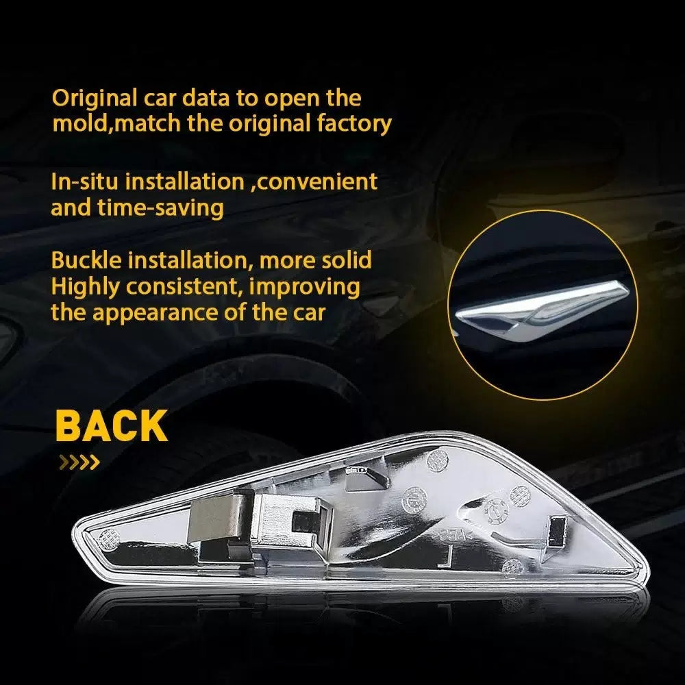 Chrome Fender Front Finisher Trim Right & Left Side for 13-18 BMW X3 X4 F25 F26 6B93BC-57 [8]