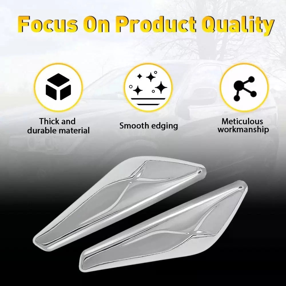 Chrome Fender Front Finisher Trim Right & Left Side for 13-18 BMW X3 X4 F25 F26 6B93BC-57 [9]