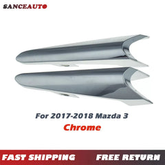 Chrome Fog Light Covers Front Driver & Passenger For Mazda 3 3 Sport 2017 2018 6B93BC-57 [1]