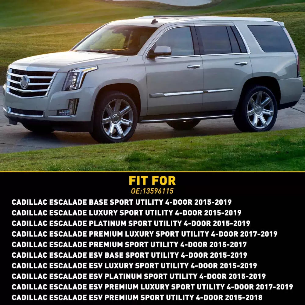 Chrome Front Door Handle Lock Cylinder Cover For 2015-2019 Cadillac Escalade EOA 6B93BC-57 [2]