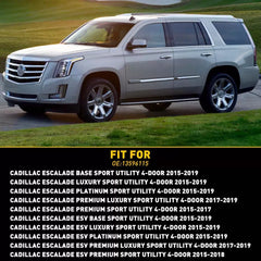 Chrome Front Door Handle Lock Cylinder Cover For 2015-2019 Cadillac Escalade EOA 6B93BC-57 [2]