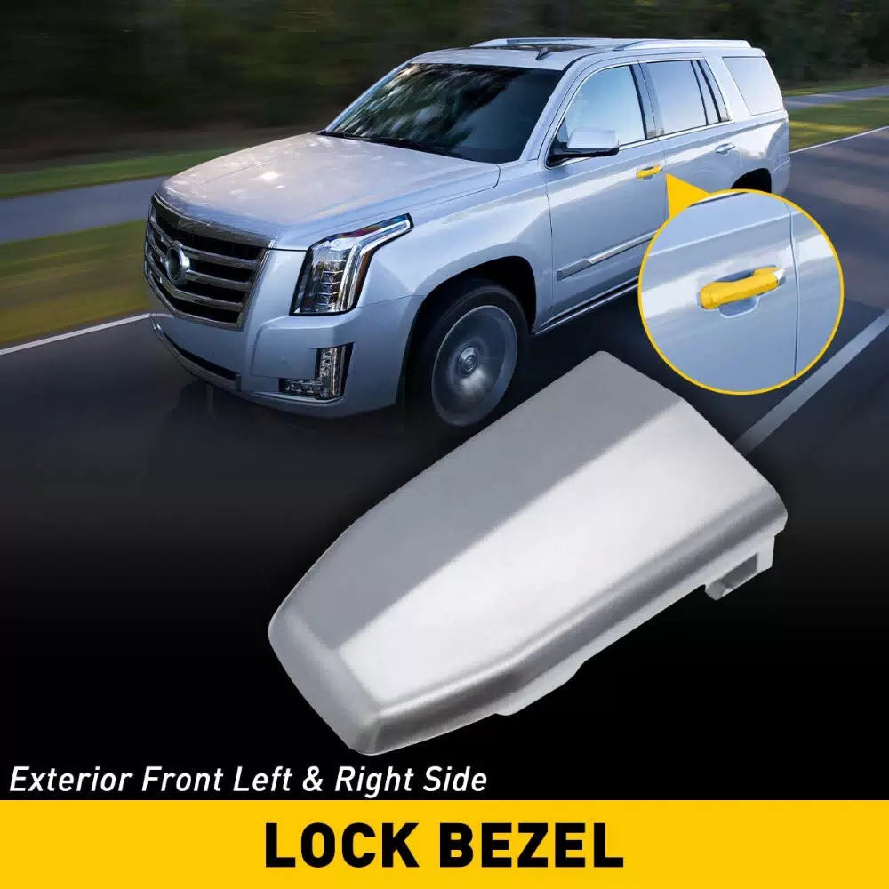 Chrome Front Door Handle Lock Cylinder Cover For 2015-2019 Cadillac Escalade EOA 6B93BC-57 [7]