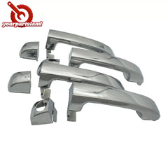 Chrome Outside Black Inside LH RH 8PC Door Handle for Hyundai Veracruz 2007-2012 6B93BC-57 [2]