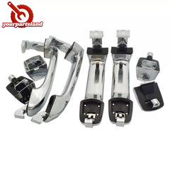 Chrome Outside Black Inside LH RH 8PC Door Handle for Hyundai Veracruz 2007-2012 6B93BC-57 [4]