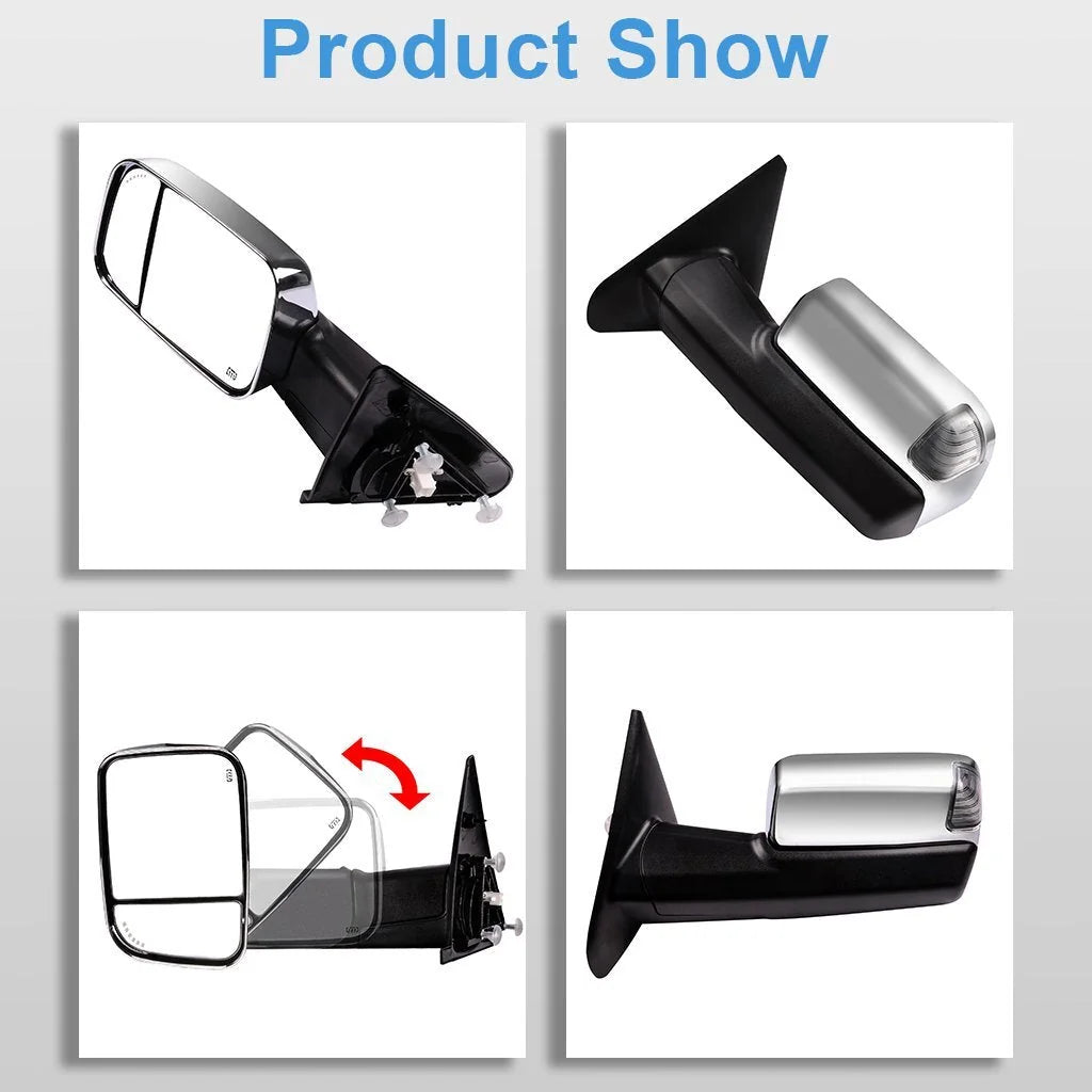 Chrome Power Heated Signal Tow Mirrors For 02-08 Dodge Ram 1500 03-09 2500 3500 6B93BC-57 [3]
