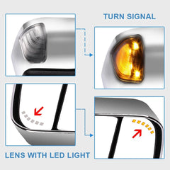 Chrome Power Heated Signal Tow Mirrors For 02-08 Dodge Ram 1500 03-09 2500 3500 6B93BC-57 [4]