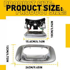 Chrome Tailgate Tail Gate & Handle Bezel for 99-07 Chevy Silverado Pickup Truck 6B93BC-57 [2]