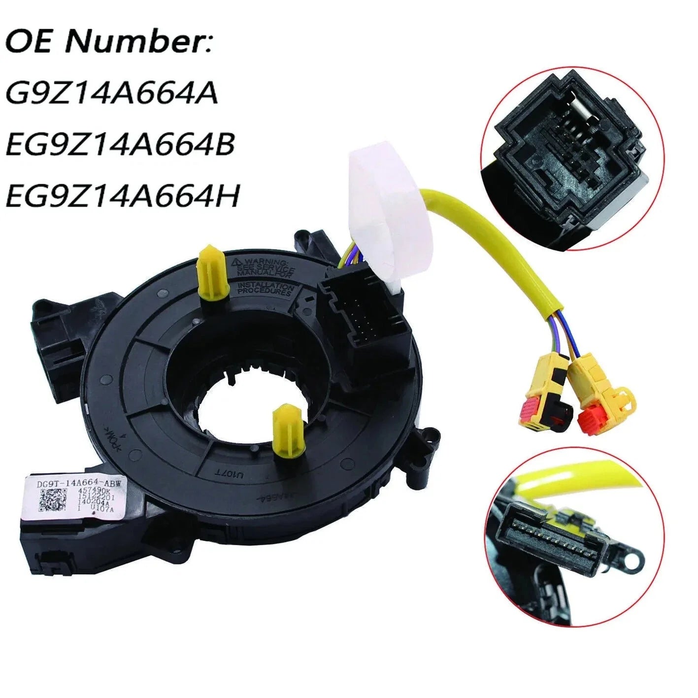 Clock Spring for Ford Fusion 2013-2020 Edge 19-23 Mustang 2015-2023 W/O Heated 6B93BC-57 [1]