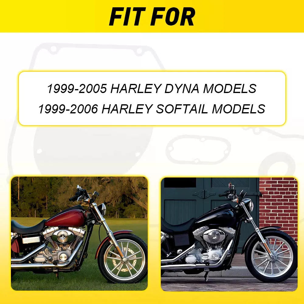 Clutch Primary Cover Gasket Seals Kit for 1999-2005 Harley Dyna Softail Models A 6B93BC-57 [10]