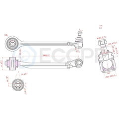 Complete 12 Upper Lower Control Arms For 05-09 Dodge Charger & Magnum 2WD 6B93BC-57 [2]