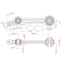 Complete 12 Upper Lower Control Arms For 05-09 Dodge Charger & Magnum 2WD 6B93BC-57 [3]