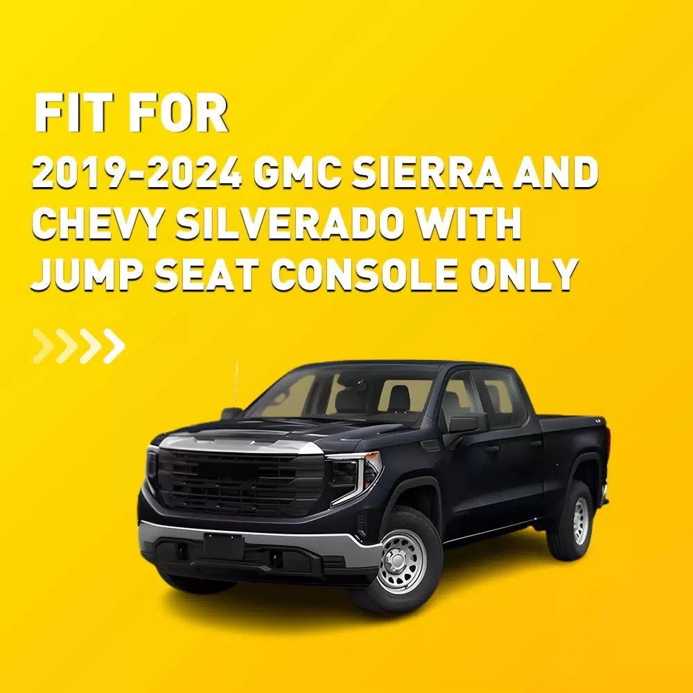 Console Lid Armrest Cover Pad For 2019-24 GMC Sierra Chevy Silverado Jump Seat A 6B93BC-57 [3]