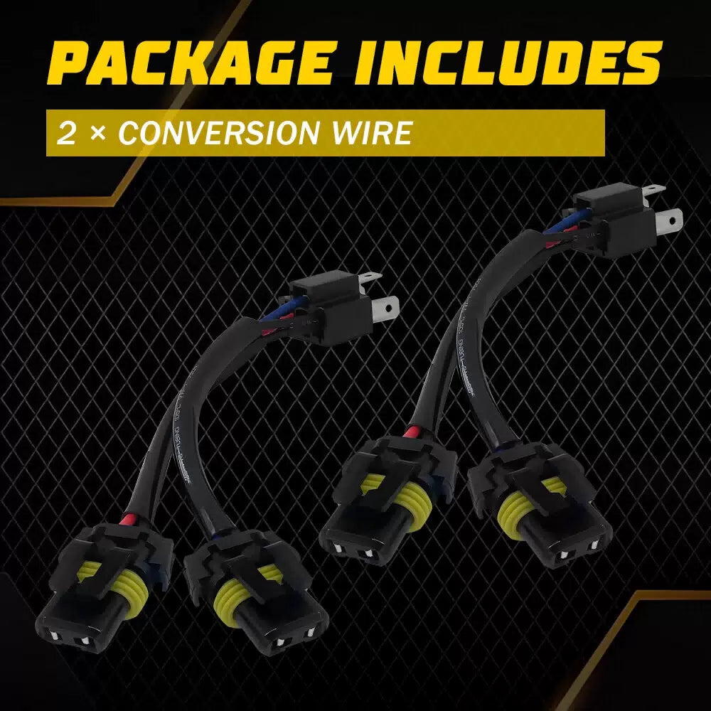Conversion Wire 9003 H4 TO 9005 9006 Two Harness Head Light Adapter Plug Play EA 6B93BC-57 [6]