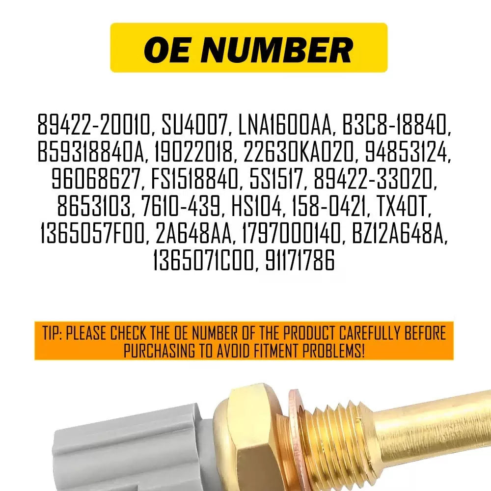 Coolant Sensor Temperature Water Temp Sender For LEXUS GS300 RX300 GS400 RX330 6B93BC-57 [3]