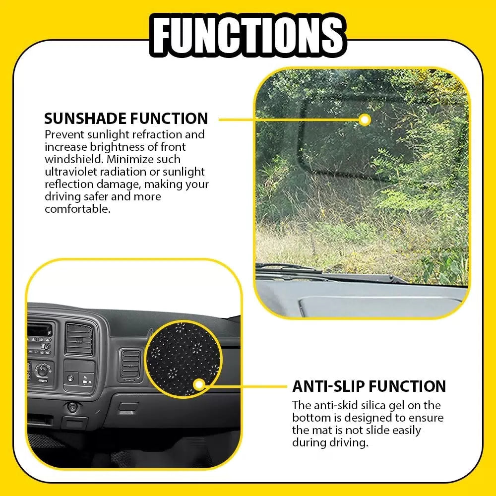 Dash Cover For 2000-2006 Chevrolet Suburban GMC Yukon Dashboard Cover Mat Gray A 6B93BC-57 [4]