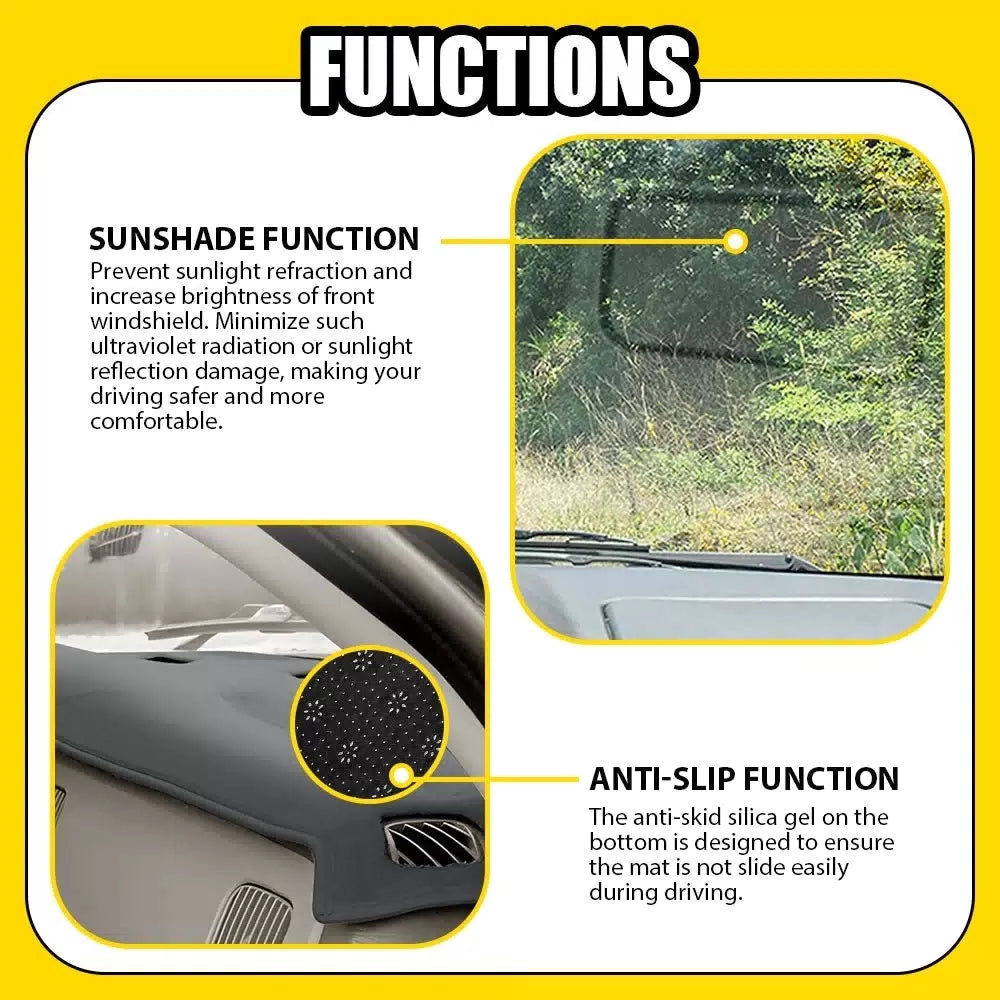 Dash Cover Mat Dashboard Pad Gray For 2002 03 04-2008 Dodge Ram 1500 2500 3500 A 6B93BC-57 [3]