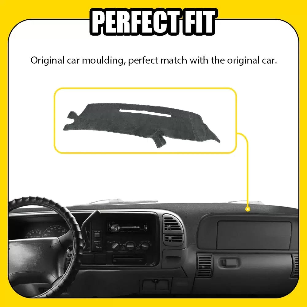 Dash Cover Mat Gray For 1997-1998 Chevrolet Silverado / C/K Cars Dashboard Pad A 6B93BC-57 [2]