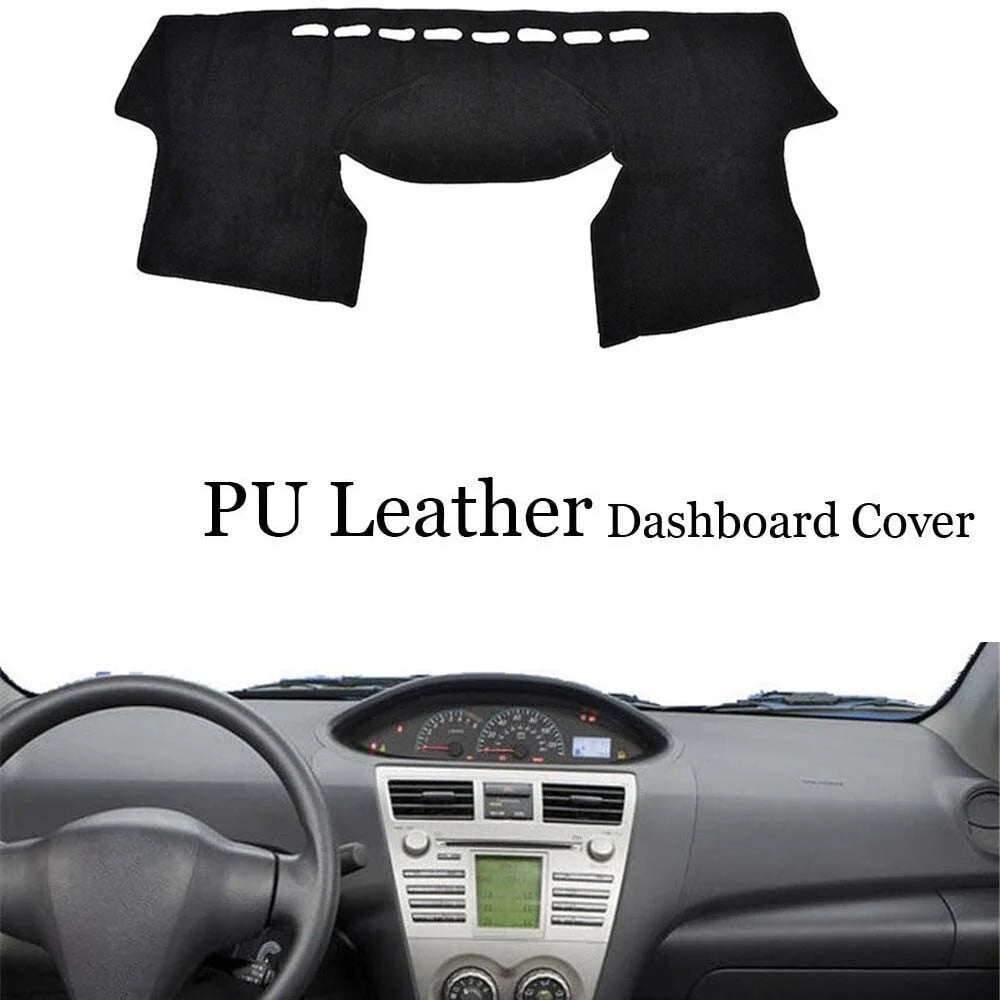 Dashboard Console Cover PU Leather Protector Sunshield Pad Fit For Toyota Yaris 6B93BC-57 [1]