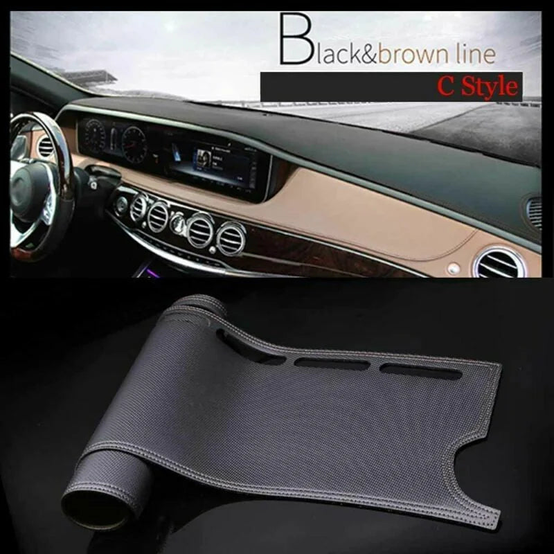 Dashboard Console Cover PU Leather Protector Sunshield Pad Fit For Toyota Yaris 6B93BC-57 [5]