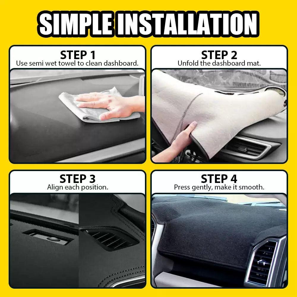 Dashboard Dash Board Cover Mat Carpet Black Fits Ford F150 2015 2016 2017 2018 A 6B93BC-57 [10]